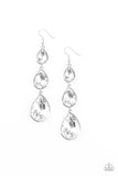 Paparazzi "Metro Momentum" White Earrings Paparazzi Jewelry