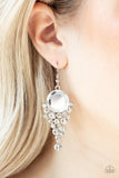 Paparazzi VINTAGE VAULT "Elegantly Effervescent" White Earrings Paparazzi Jewelry