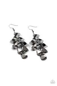 Paparazzi "Resplendent Reflection" Black Earrings Paparazzi Jewelry