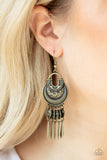 Paparazzi VINTAGE VAULT "Give Me Liberty" Brass Earrings Paparazzi Jewelry