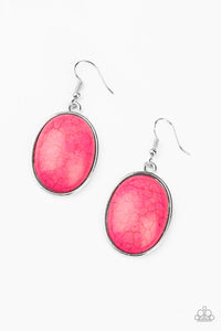 Paparazzi "Serenely Sediment" Pink Earrings Paparazzi Jewelry