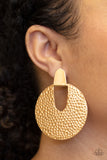 Paparazzi VINTAGE VAULT "Bold Intentions" Gold Post Earrings Paparazzi Jewelry