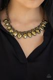 Paparazzi "FEARLESS Is More" Brass Necklace & Earring Set Paparazzi Jewelry