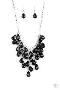 Paparazzi "Serenely Scattered" Black Necklace & Earring Set Paparazzi Jewelry