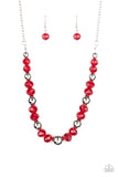 Paparazzi "Jewel Jam" Red Necklace & Earring Set Paparazzi Jewelry