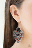 Paparazzi "Tribal Territory" Black Earrings Paparazzi Jewelry