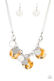 Paparazzi "Confetti Confection" Yellow Necklace & Earring Set Paparazzi Jewelry