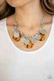 Paparazzi "Confetti Confection" Yellow Necklace & Earring Set Paparazzi Jewelry