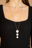 Paparazzi "Summer Shores" White Necklace & Earring Set Paparazzi Jewelry