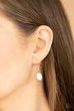 Paparazzi "Summer Shores" White Necklace & Earring Set Paparazzi Jewelry