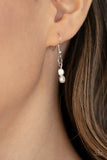 Paparazzi "Brush It Off" Silver Necklace & Earring Set Paparazzi Jewelry
