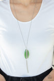 Paparazzi "Tranquility Trend" Green Necklace & Earring Set Paparazzi Jewelry
