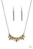 Paparazzi "Wish Upon a ROCK STAR" Brass Necklace & Earring Set Paparazzi Jewelry