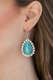 Paparazzi VINTAGE VAULT "Teardrop Trendsetter" Blue Earrings Paparazzi Jewelry