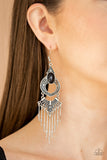 Paparazzi VINTAGE VAULT "Southern Spearhead" Black Earrings Paparazzi Jewelry