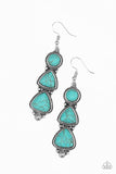 Paparazzi "New Frontier" Blue Earrings Paparazzi Jewelry