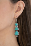 Paparazzi "New Frontier" Blue Earrings Paparazzi Jewelry