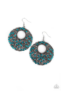 Paparazzi "Starry Showcase" Blue Earrings Paparazzi Jewelry