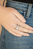 Paparazzi VINTAGE VAULT "Out For The COUNTESS" White Ring Paparazzi Jewelry