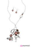 Paparazzi "Make A Wish!" Brown Necklace & Earring Set Paparazzi Jewelry