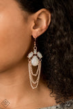 Paparazzi "Opalescence Essence" FASHION FIX Rose Gold Earrings Paparazzi Jewelry