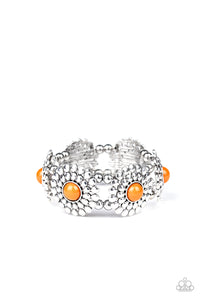 Paparazzi "Bountiful Blossoms" Orange Bracelet Paparazzi Jewelry