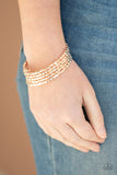 Paparazzi "Stunningly Stacked" Rose Gold Wrap Bracelet Paparazzi Jewelry
