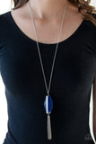 Paparazzi "Tranquility Trend" Blue Necklace & Earring Set Paparazzi Jewelry