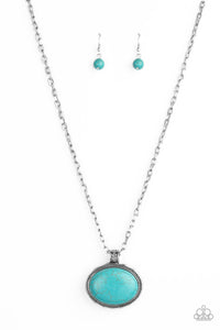 Paparazzi "Sedimentary Colors" Blue Necklace & Earring Set Paparazzi Jewelry