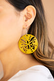 Paparazzi "Bali Butterfly" Yellow Earrings Paparazzi Jewelry
