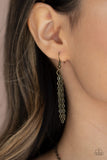 Paparazzi "Pro Edge" Brass Necklace & Earring Set Paparazzi Jewelry