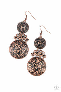 Paparazzi "Garden Adventure" Copper Earrings Paparazzi Jewelry