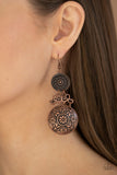 Paparazzi "Garden Adventure" Copper Earrings Paparazzi Jewelry