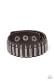 Paparazzi "Armed and Dangerous" Brown Mens Urban Unisex Bracelet Paparazzi Jewelry