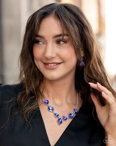 Paparazzi "Glittering Geometrics" Multi Exclusive Necklace & Earring Set Paparazzi Jewelry