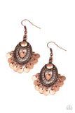 Paparazzi "Chime Chic" Copper Earrings Paparazzi Jewelry