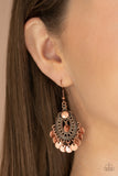 Paparazzi "Chime Chic" Copper Earrings Paparazzi Jewelry