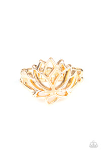 Paparazzi "Lotus Lover" Gold Ring Paparazzi Jewelry