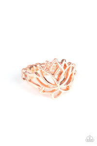 Paparazzi "Lotus Lover" Copper Ring Paparazzi Jewelry