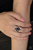 Paparazzi "Triple Razzle" Purple Ring Paparazzi Jewelry