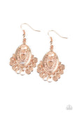 Paparazzi VINTAGE VAULT "Chime Chic" Rose Gold Earrings Paparazzi Jewelry