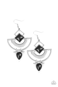 Paparazzi "Geo Gypsy" Black Earrings Paparazzi Jewelry