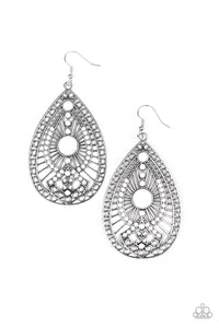 Paparazzi "Just Dropping By" White Earrings Paparazzi Jewelry