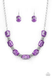 Paparazzi "Girl Grit" Purple Necklace & Earring Set Paparazzi Jewelry