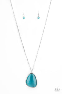 Paparazzi "Ethereal Experience" Blue Necklace & Earring Set Paparazzi Jewelry
