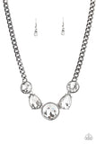 Paparazzi VINTAGE VAULT "All The Worlds My Stage" Black Necklace & Earring Set Paparazzi Jewelry
