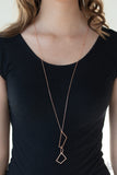 Paparazzi "Shapely Silhouettes" Copper Necklace & Earring Set Paparazzi Jewelry