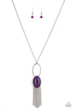 Paparazzi "Dewy Desert" Purple Necklace & Earring Set Paparazzi Jewelry