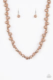 Paparazzi "Uptown Opulence” Brown Necklace & Earring Set Paparazzi Jewelry