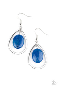 Paparazzi "Seasonal Simplicity" Blue Earrings Paparazzi Jewelry